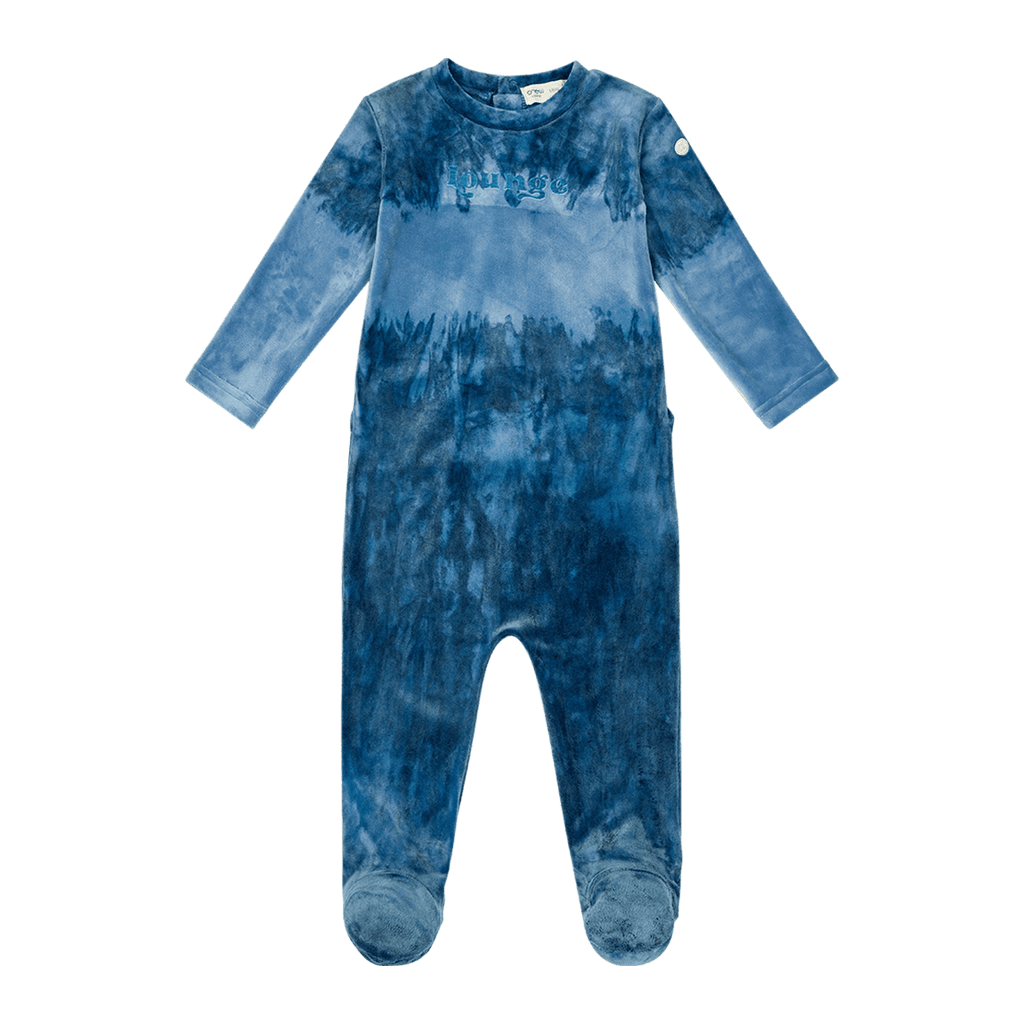 Crew Footie Jellybeanzkids Crew Tie Die Footie-Light Blue