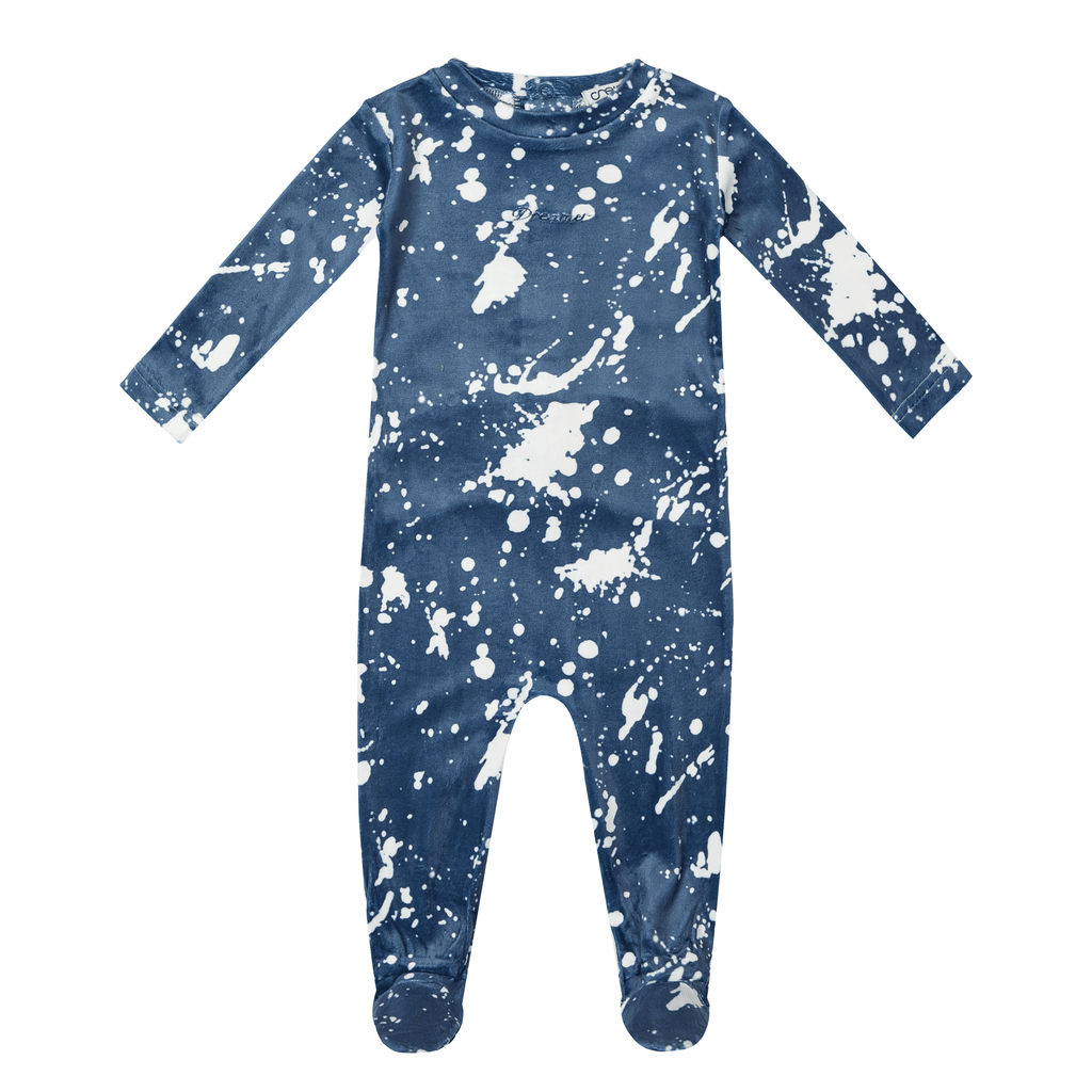 Crew footie Jellybeanzkids Crew Tie Dye Footie -Blue