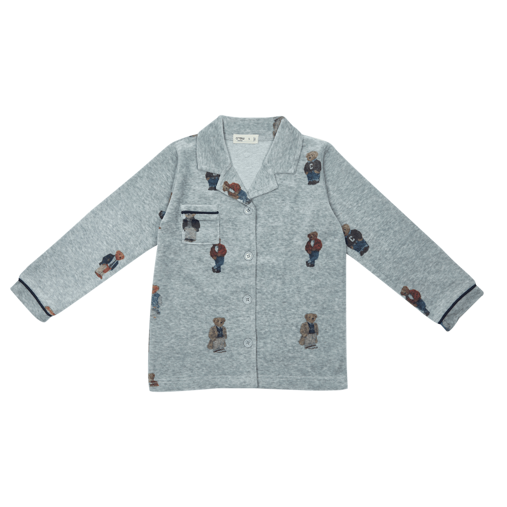 Crew Pajamas Jellybeanzkids Crew Crew Bear Pajamas-Red