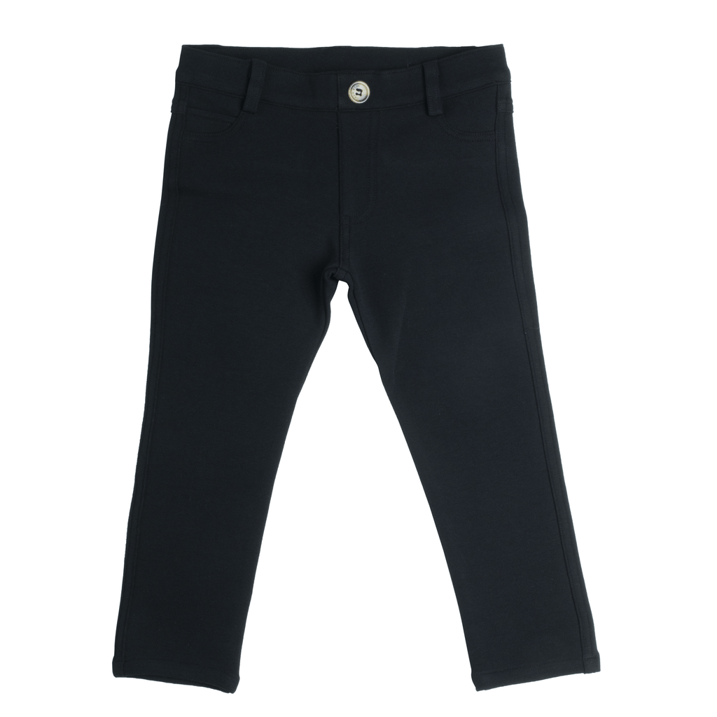 Crew Pants/Romper Jellybeanzkids Crew Textured Stretch Slim Dress Pant- Black