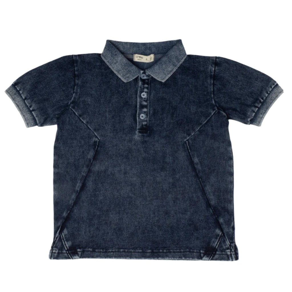 Crew Polo Jellybeanzkids Crew Denim Polo