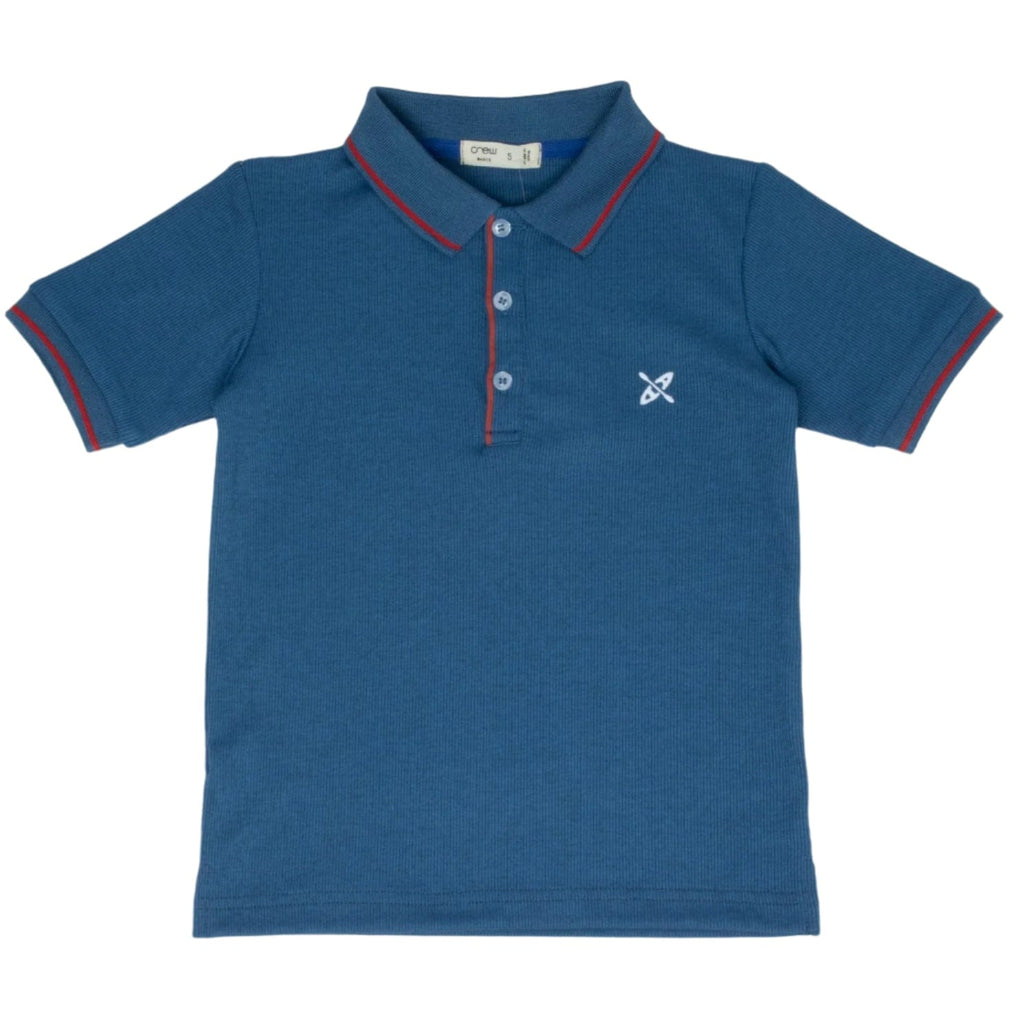 Crew Polo Jellybeanzkids Crew Striped Rib Polo