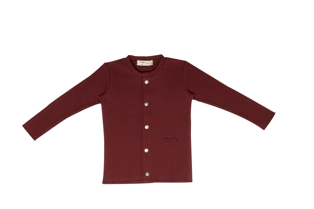 Crew set Jellybeanzkids Crew Ziki Rib Overall Set-Berry