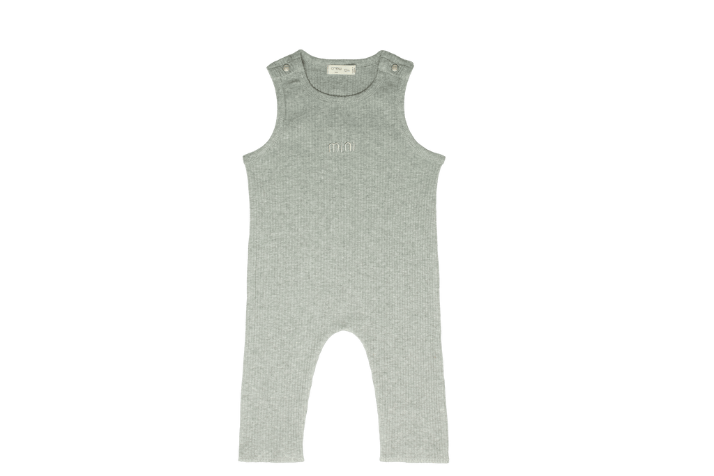 Crew set Jellybeanzkids Crew Ziki Rib Overall Set-Grey