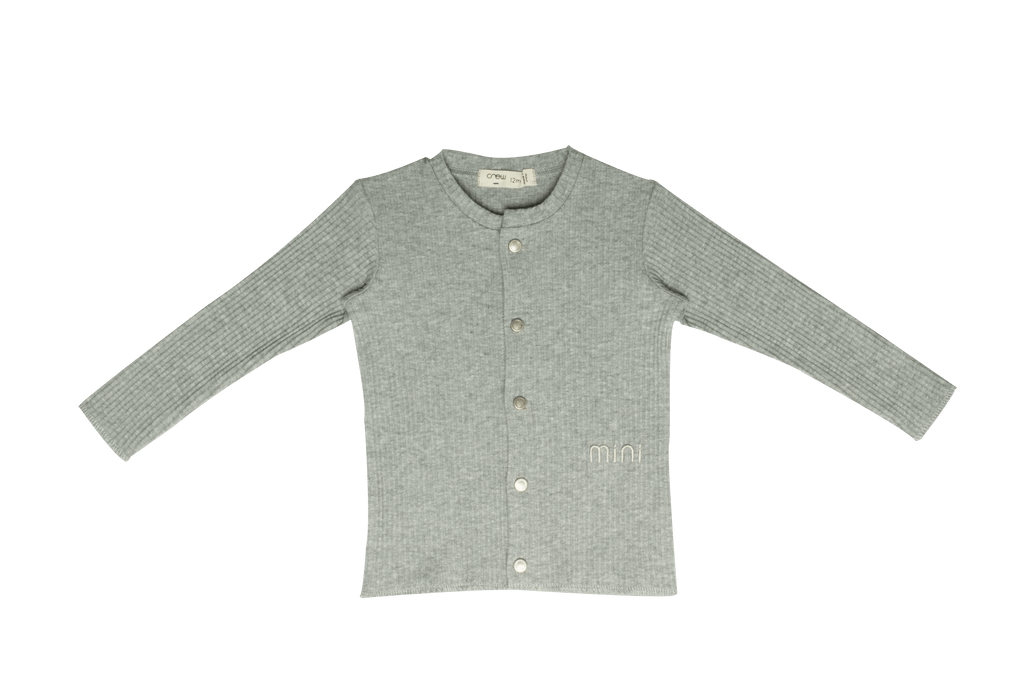 Crew set Jellybeanzkids Crew Ziki Rib Overall Set-Grey