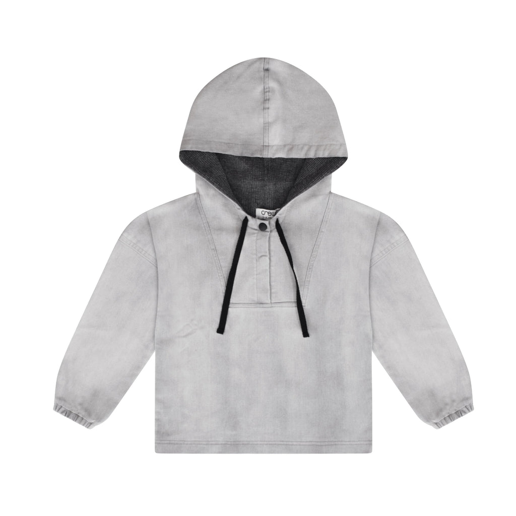 Crew Sweatshirt Jellybeanzkids Crew Denim Hoodie Top