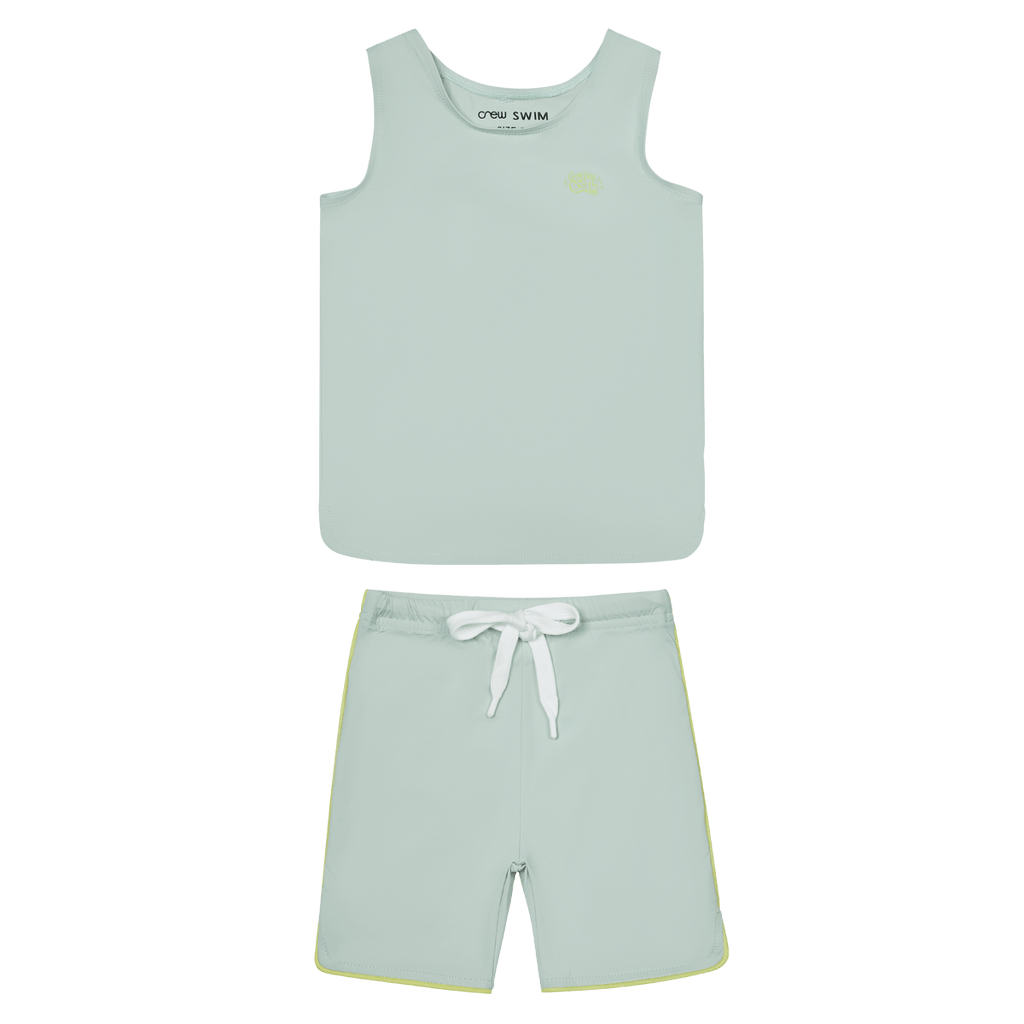 Crew swimwear Jellybeanzkids Crew Coastal Boy Swim Set- Green
