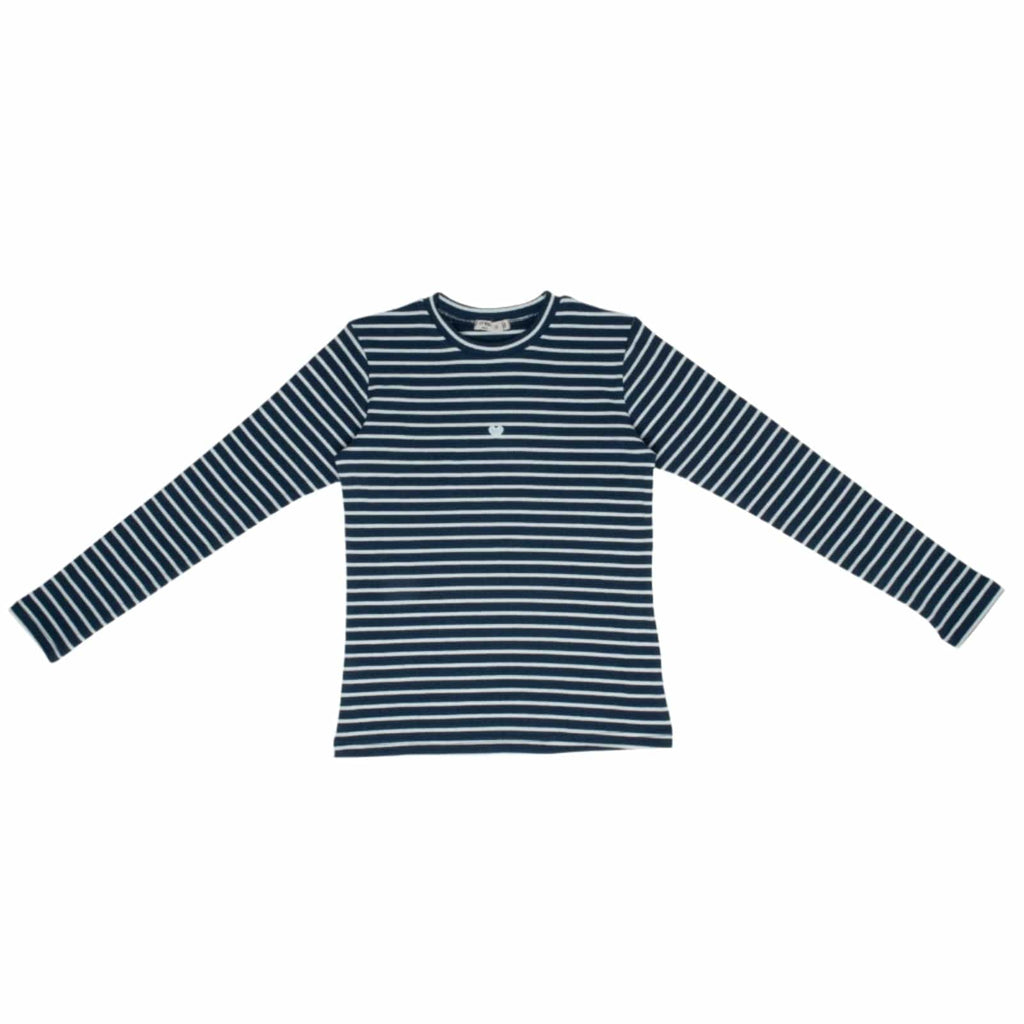 Crew T-shirt Jellybeanzkids Crew Twinheart T-shirt-Navy