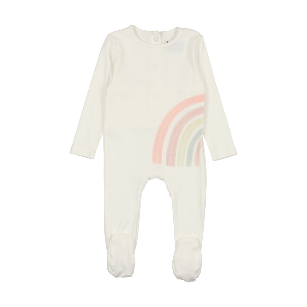 Cuddle&Coo Footie Jellybeanzkids Cuddle & Coo Half Rainbow Girl Footie