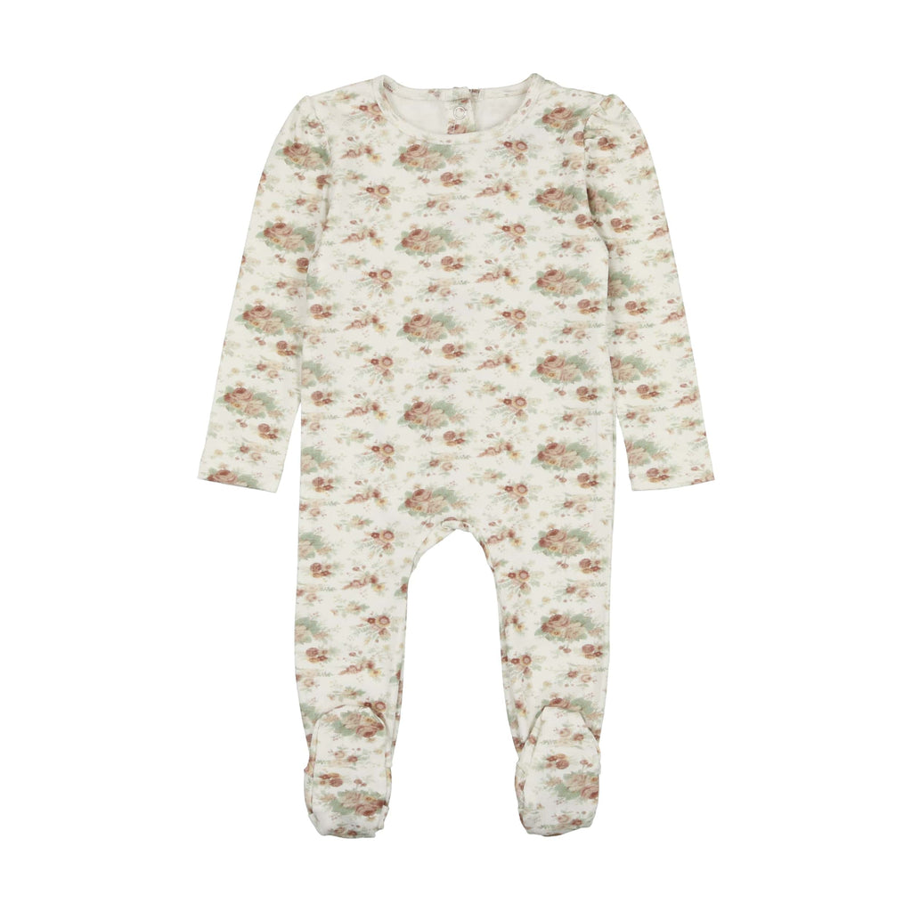 Cuddle&Coo Footie Jellybeanzkids Cuddle & Coo Vintage Floral Footie+ Beanie