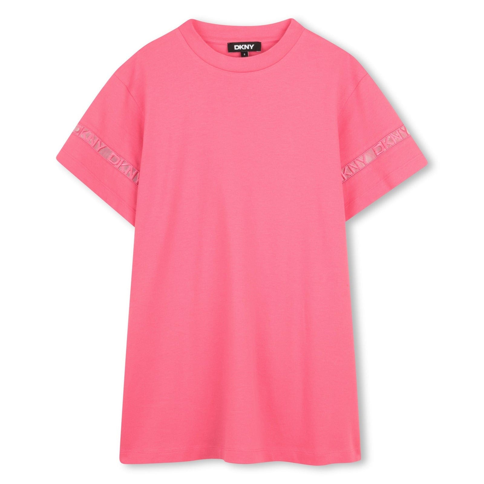 DKNY T-Shirt Dress- Rasberry – JellyBeanz Kids DKNY T-Shirt Dress- Rasberry – JellyBeanz Kids