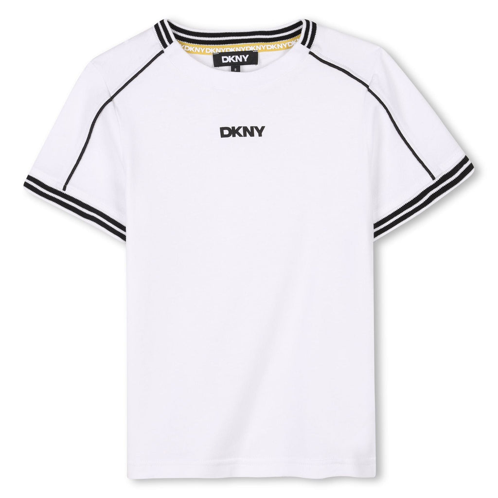 DKNY T-shirt Jellybeanzkids Dkny Logo Short Sleeve T-shirt-White