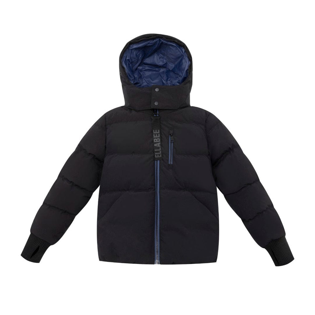Ellabee Coat Jellybeanzkids Ellabee Andres Down Jacket- Black/Blue