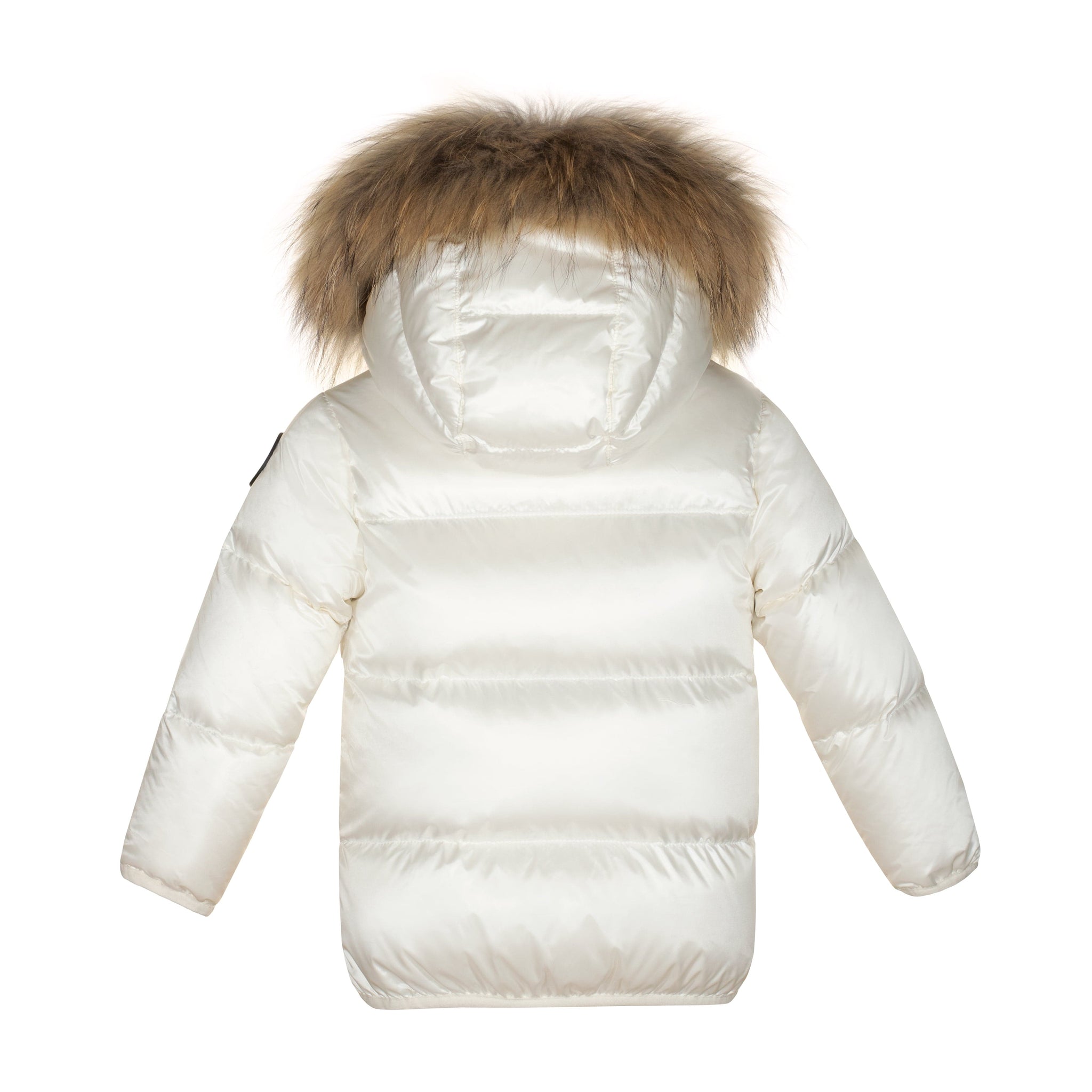 Ellabee Toddler Raccoon Trim Coat White JellyBeanz Kids