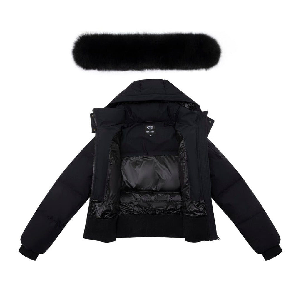 Ellabee Coat Jellybeanzkids Ellabee Valentine Premium Bomber Jacket- Black