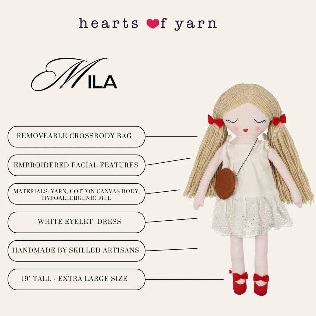 Ely's&Co. Accessories Jellybeanzkids Ely's Mila Doll One Size