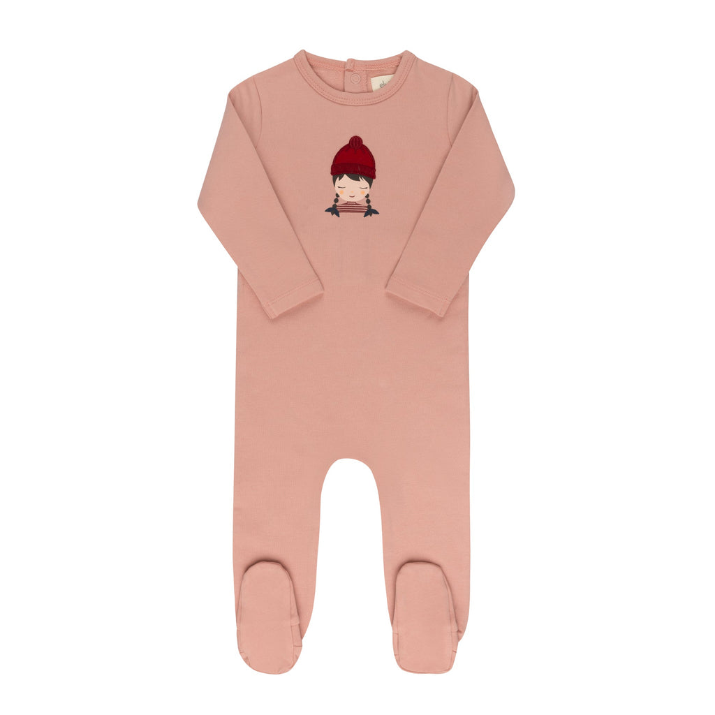Ely's&Co. Footie Jellybeanzkids Ely's Autumn Footie-Pink