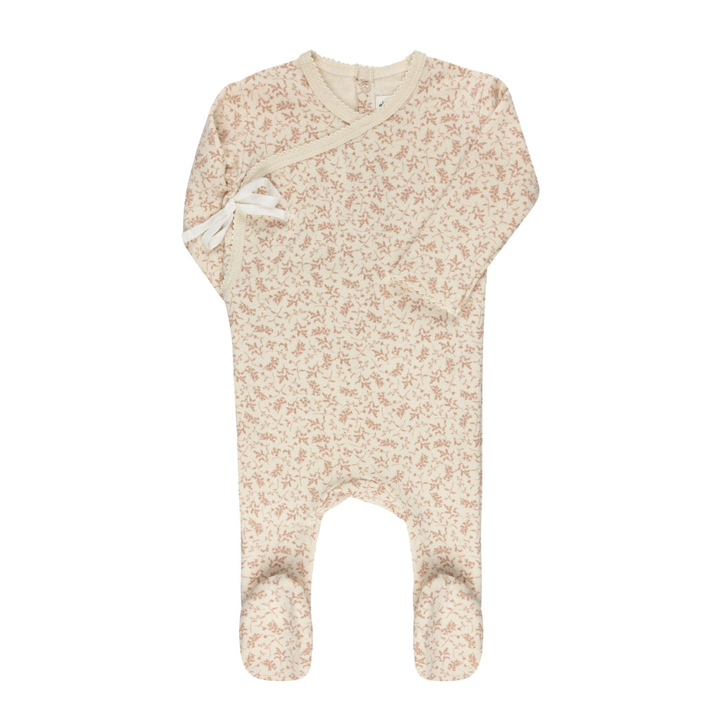 Ely's&Co. Footie Jellybeanzkids Ely's Vine Take Me Home Set-Ivory/Pink