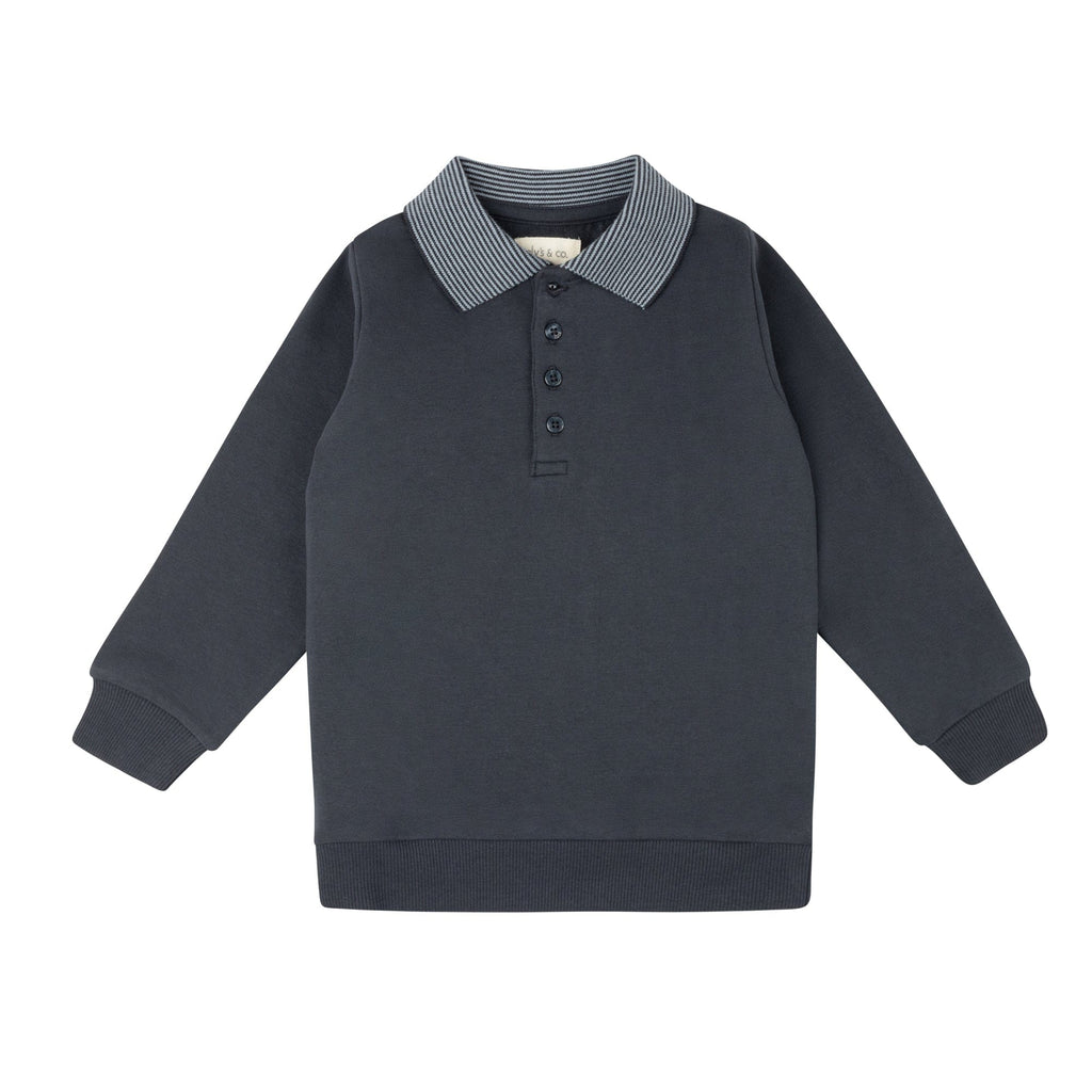Ely's&Co. Polo Jellybeanzkids Ely's Autumn Polo Sweatshirt-Navy