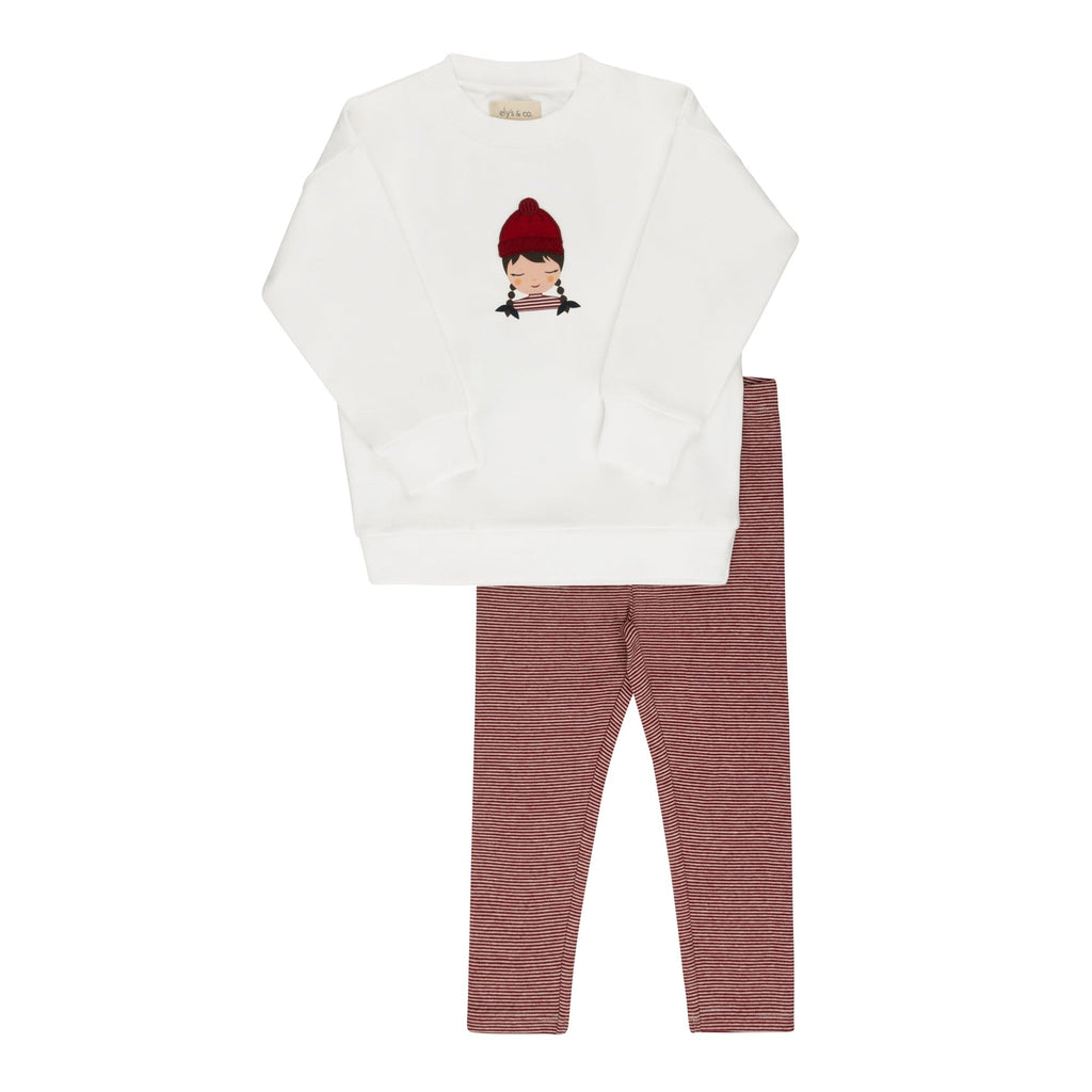 Ely's&Co. set Jellybeanzkids Ely's Autumn Set-Ivory/Pink