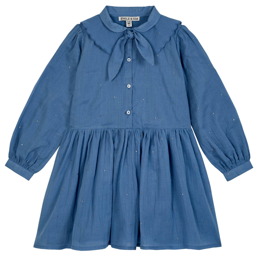 Emile et Ida Dress Jellybeanzkids Emile Et Ida Azur Mukesh Dress