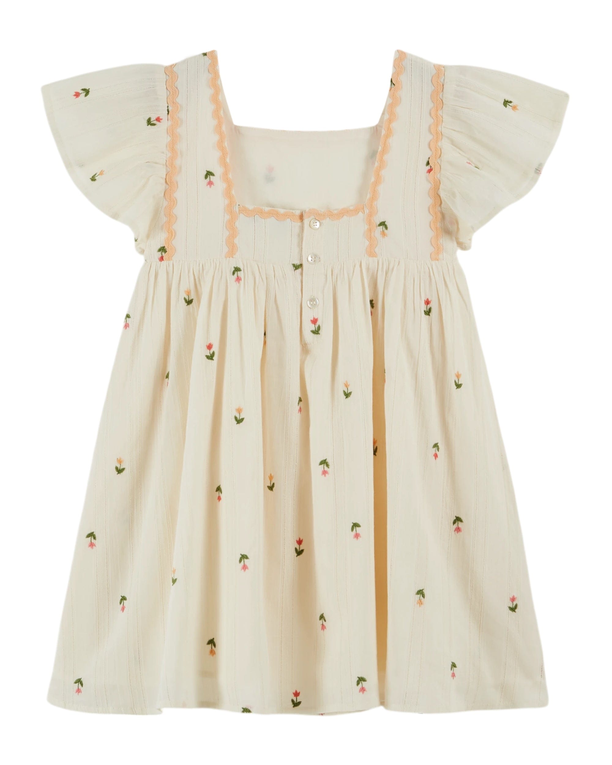 Emile Et Ida Imprimee Brodee Dress-Floral 2 Emile Et Ida Imprimee Brodee Dress-Floral 2