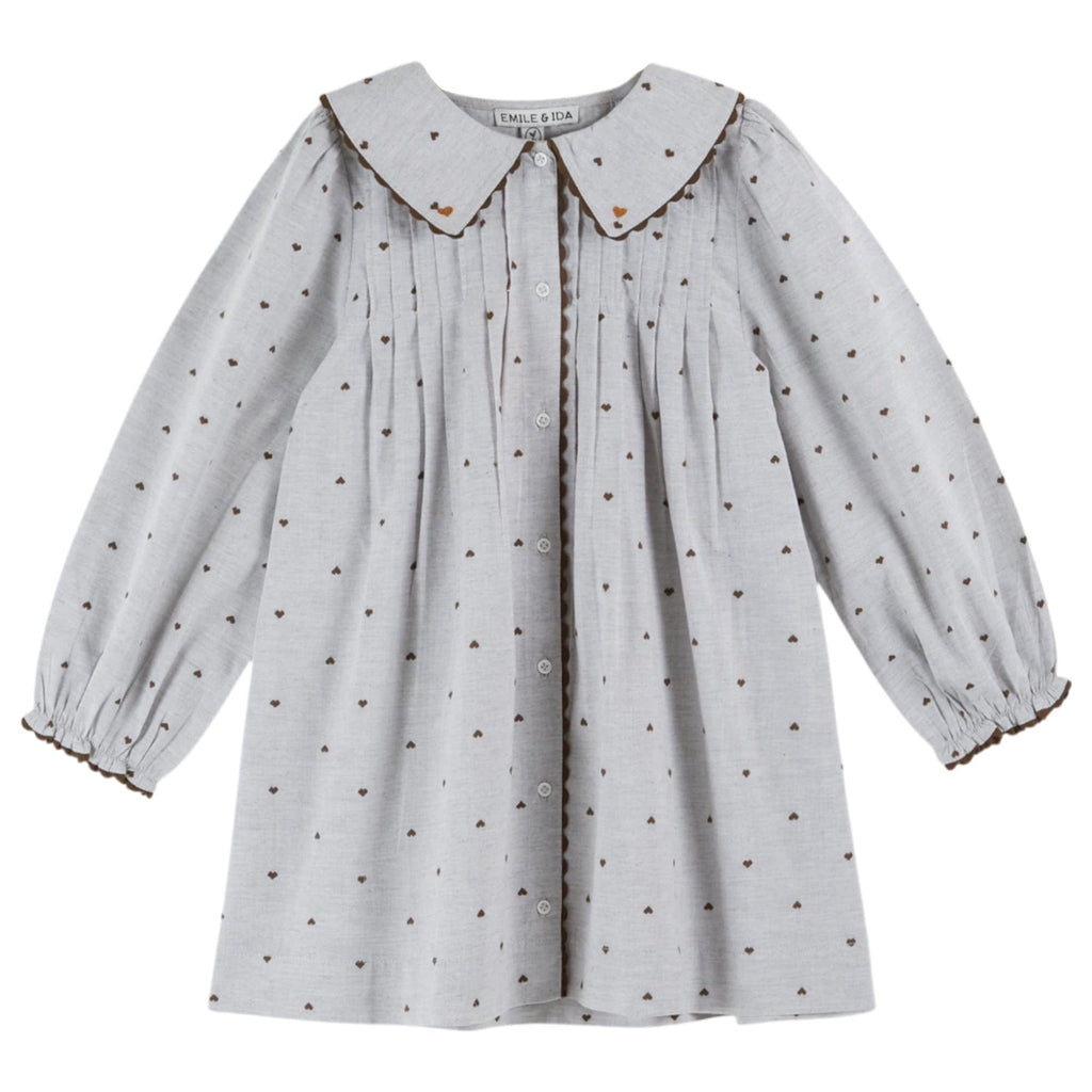 Emile et Ida Dress Jellybeanzkids Emile Et Ida Jacquard Coeur Dress