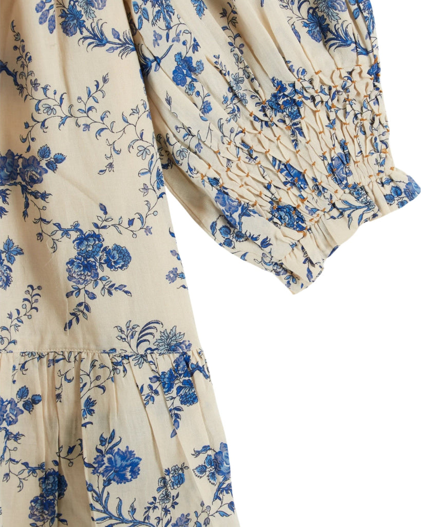 Emile et Ida Dress Jellybeanzkids Emile Et Ida Orchid Blue Smocked Dress