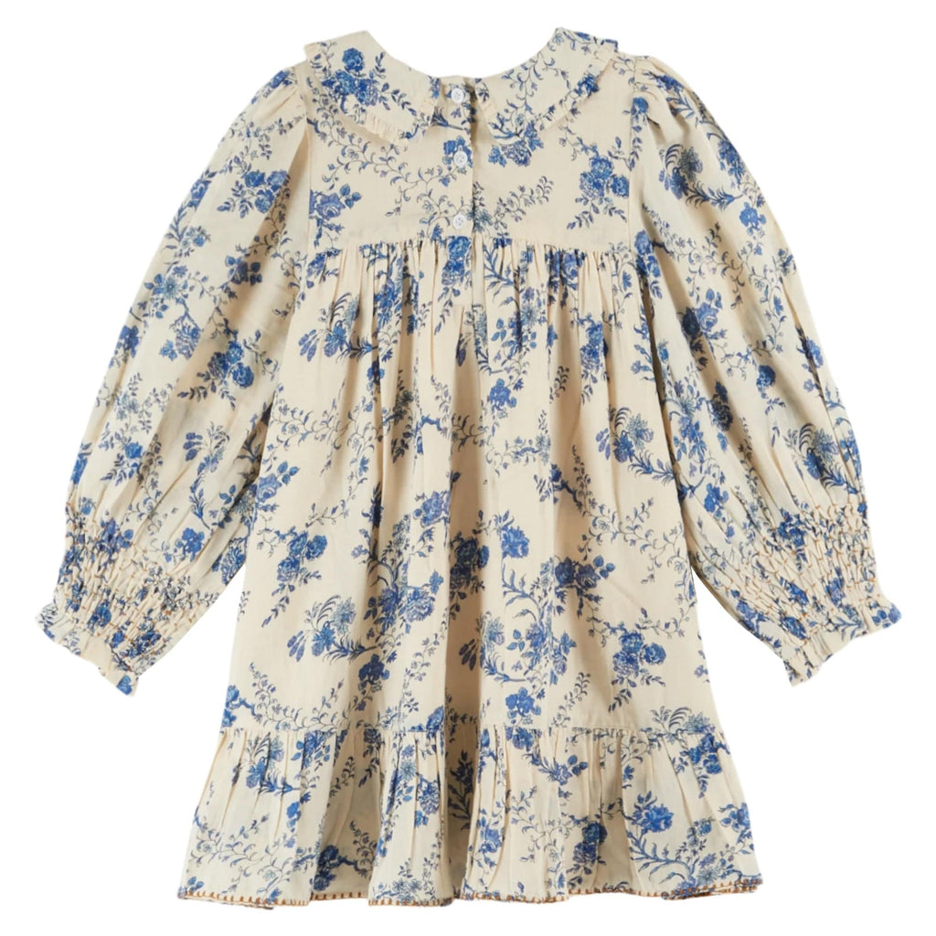 Emile et Ida Dress Jellybeanzkids Emile Et Ida Orchid Blue Smocked Dress