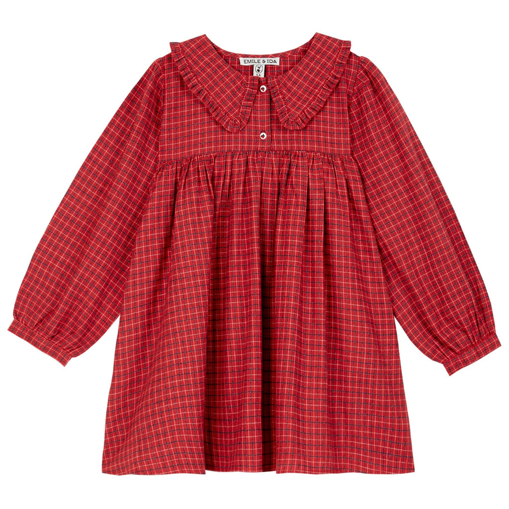 Emile et Ida Dress Jellybeanzkids Emile Et Ida Volant Ecossais Dress