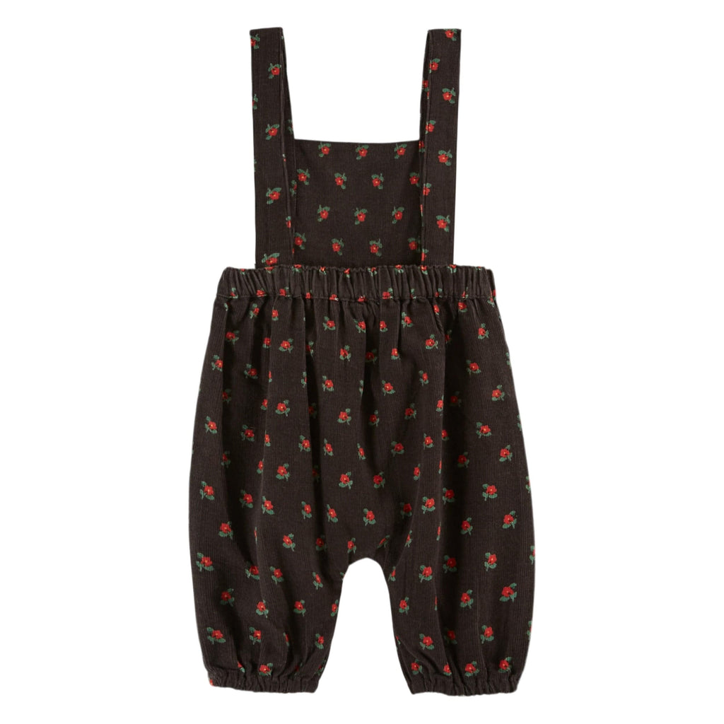 Emile et Ida Romper Jellybeanzkids Emile Et Ida Poppy Noir Corduroy Romper