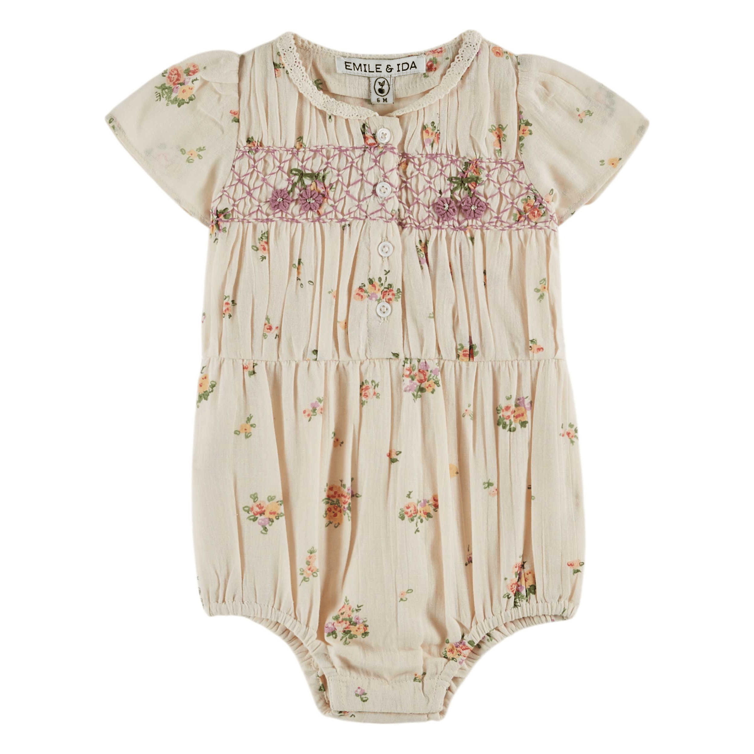 Emile Et Ida Smocked Romper – JellyBeanz Kids