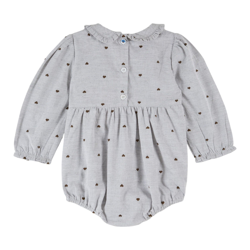 Emile et Ida Romper Jellybeanzkids Emile Et Ida Smocked Coeur Romper