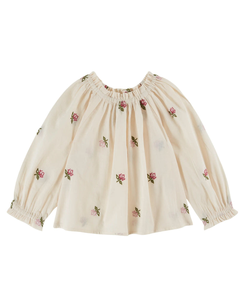 Emile et Ida set Jellybeanzkids Emile Et Ida Brodee Blouse Baby Set