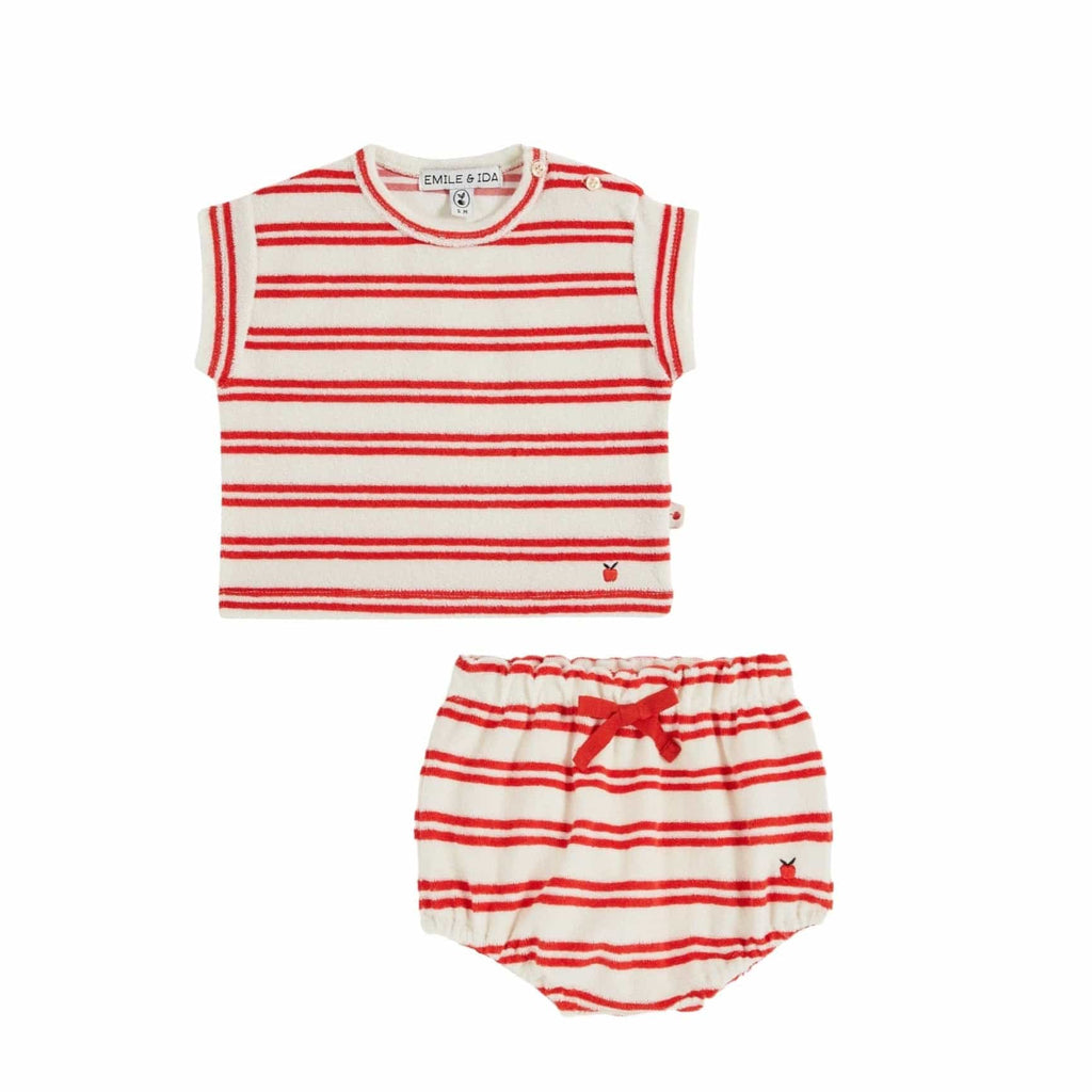 Emile et Ida set Jellybeanzkids Emile Et Ida Eponge Ray Set-Red