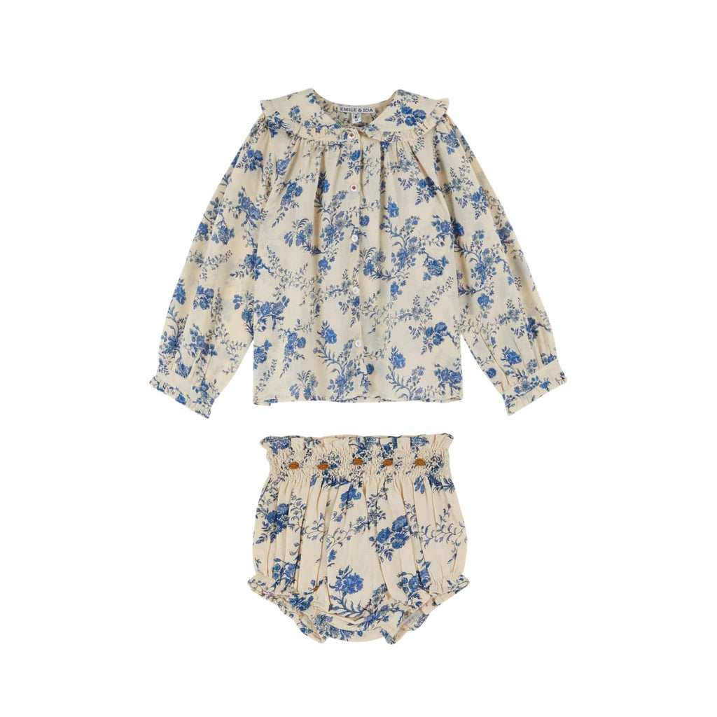 Emile et Ida set Jellybeanzkids Emile Et Ida Orchid Col Noeud Baby Set