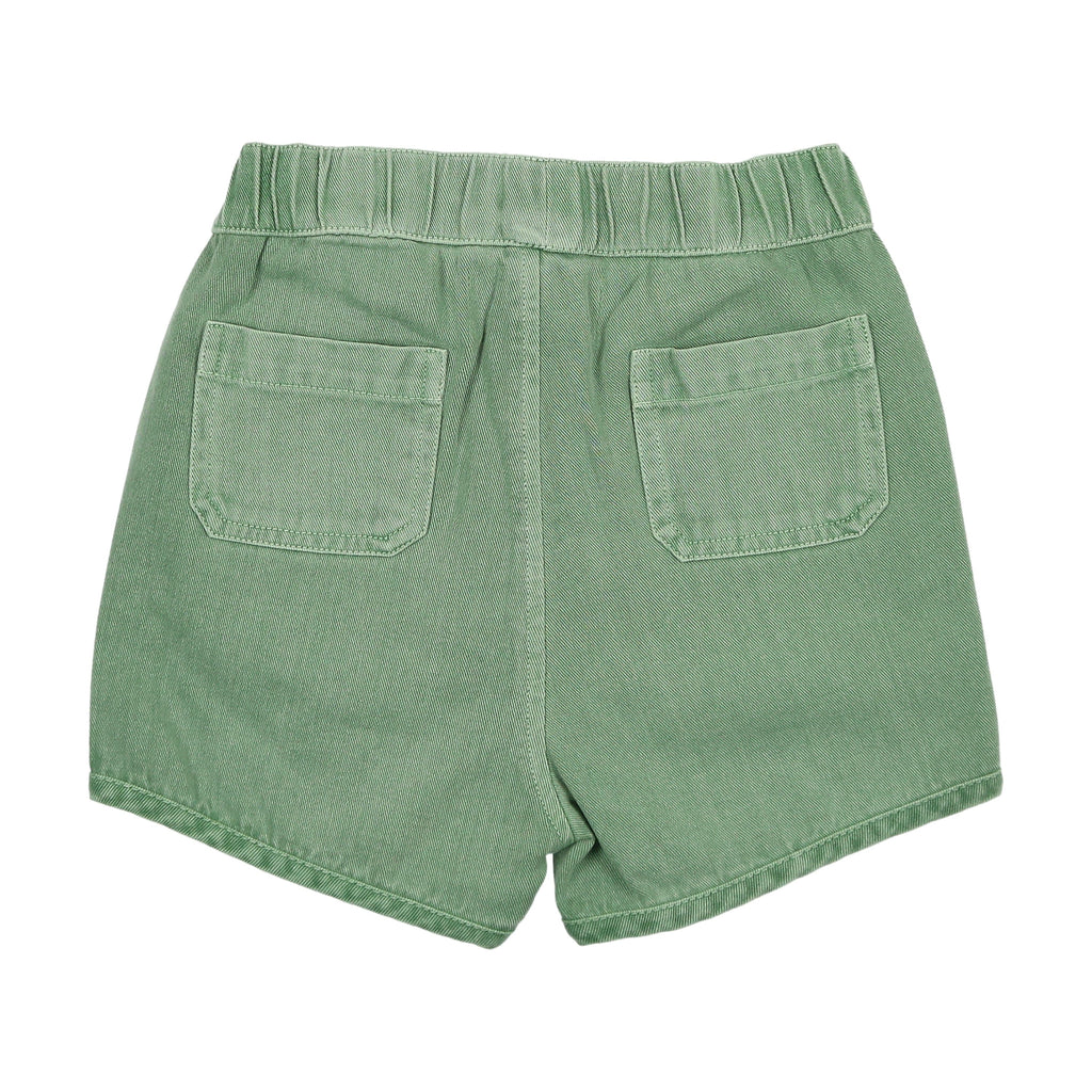 Farren+Me Pants Jellybeanzkids Farren + Me Denim Track Shorts- Green Wash
