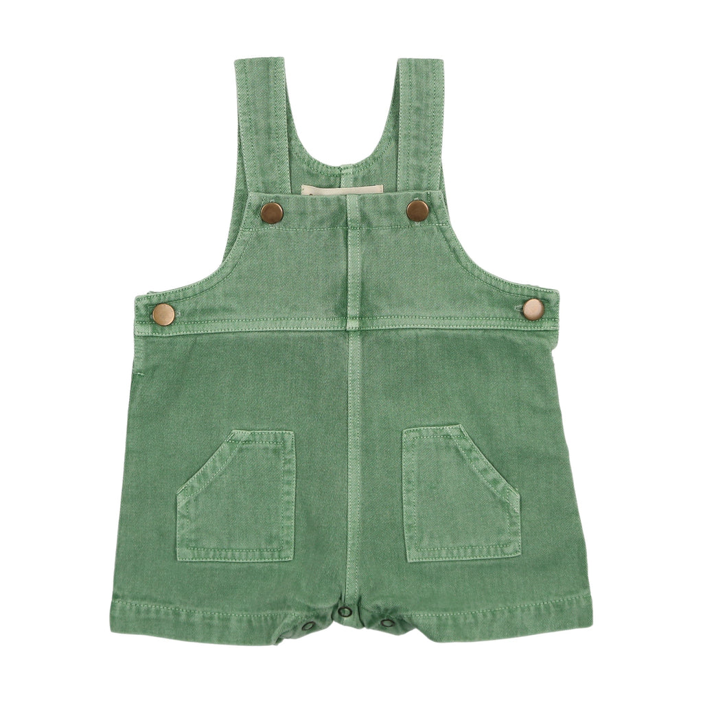 Farren+Me Romper Jellybeanzkids Farren + Me Denim Overall- Green Wash