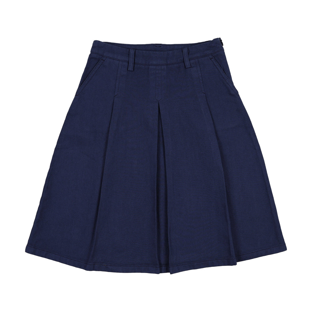 Farren+Me Skirt Jellybeanzkids Farren+Me Denim Pleated Skirt- Washed Blue