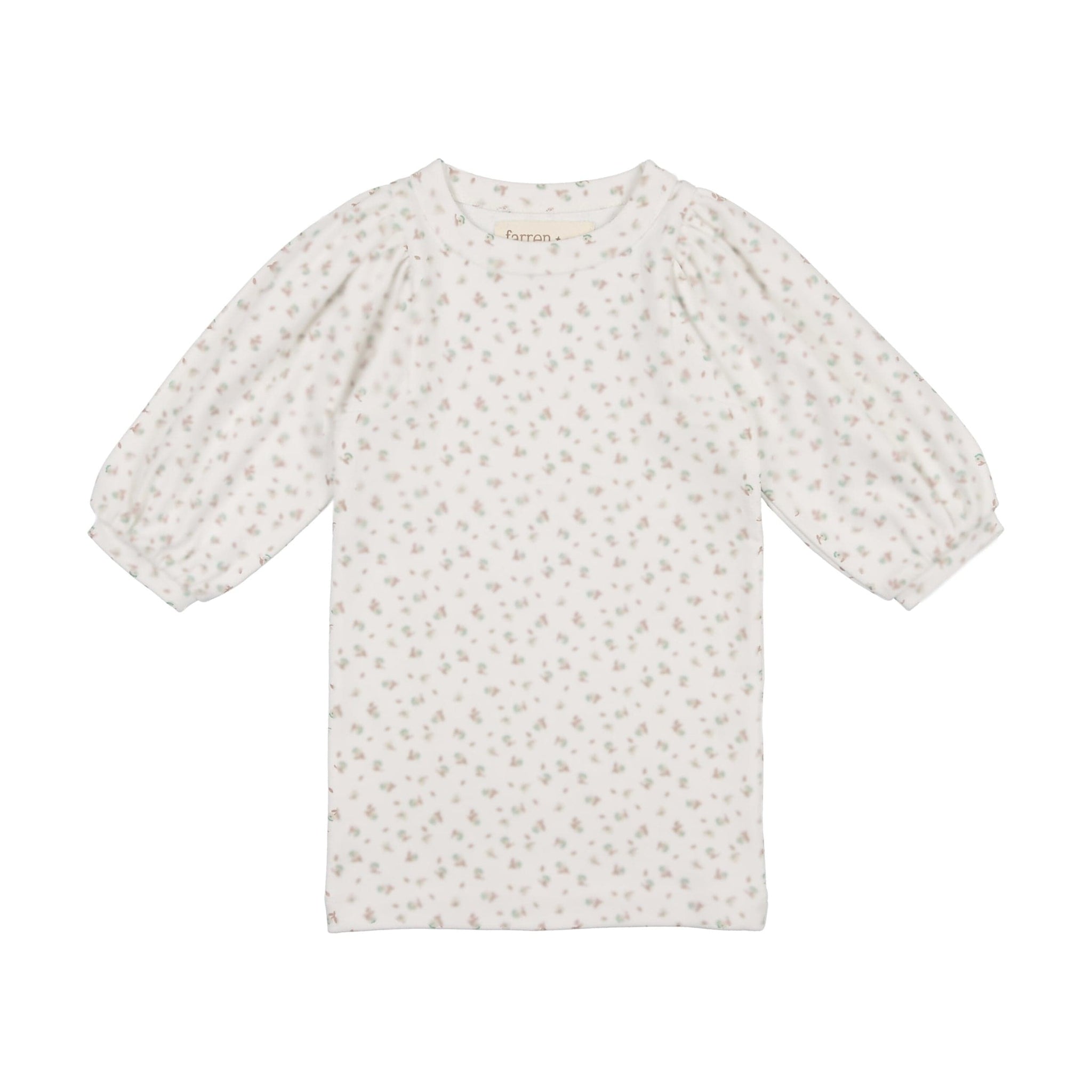 Farren & Me Balloon Three Quarter Sleeve Tshirt - Floral Print Farren & Me Balloon Three Quarter Sleeve Tshirt - Floral Print