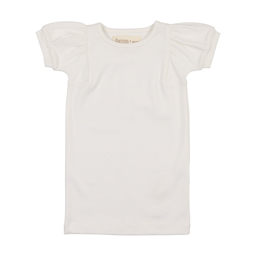 Farren+Me T-shirt Jellybeanzkids Farren + Me Balloon Short Sleeve T-shirt- Cream