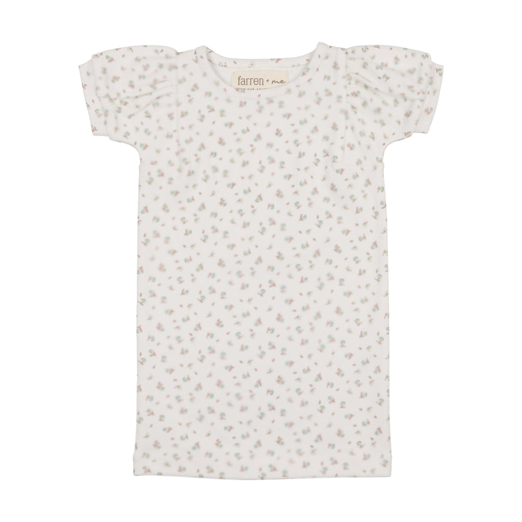 Farren+Me T-shirt Jellybeanzkids Farren + Me Balloon Short Sleeve T-shirt- Floral Print