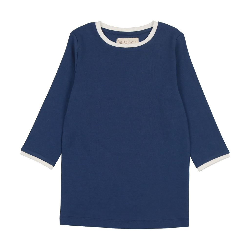 Farren+Me T-shirt Jellybeanzkids Farren + Me Tennis 3/4 Sleeved T-shirt- Navy