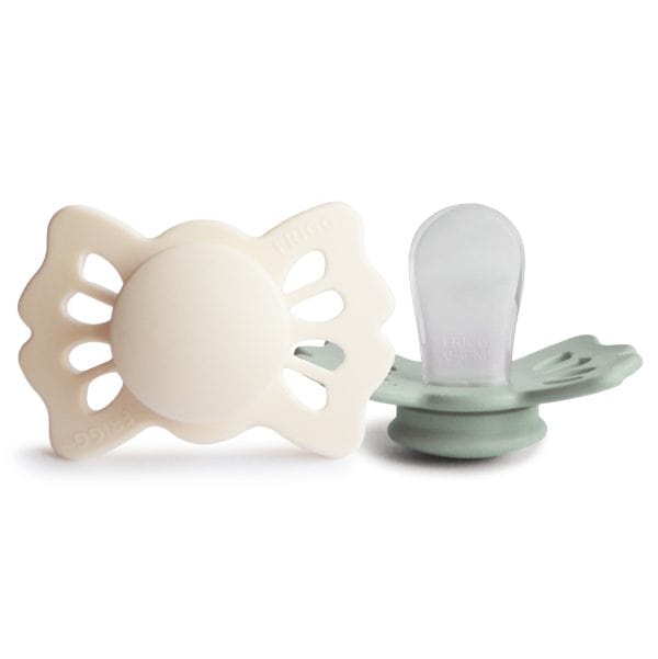 Frigg Accessories Jellybeanzkids Frigg Lucky Symmetrical Silicone Pacifier - Cream/Sage