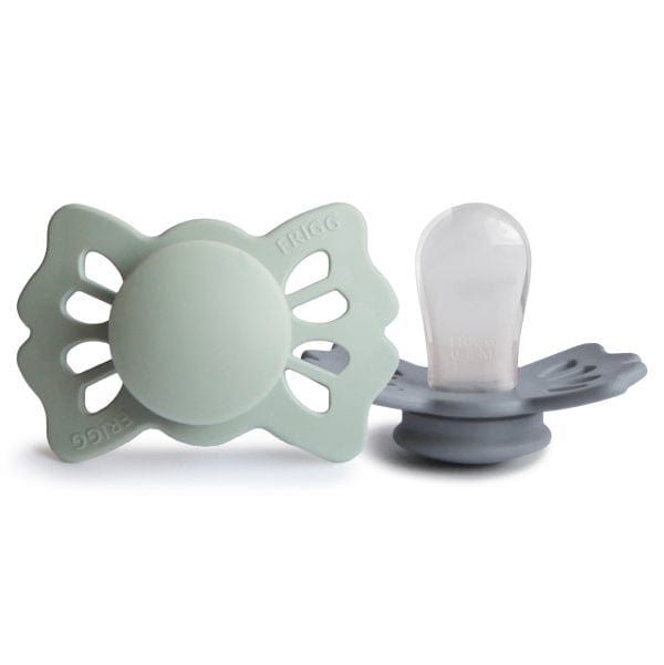 Frigg Accessories Jellybeanzkids Frigg Lucky Symmetrical Silicone Pacifier - Sage/Great Gray