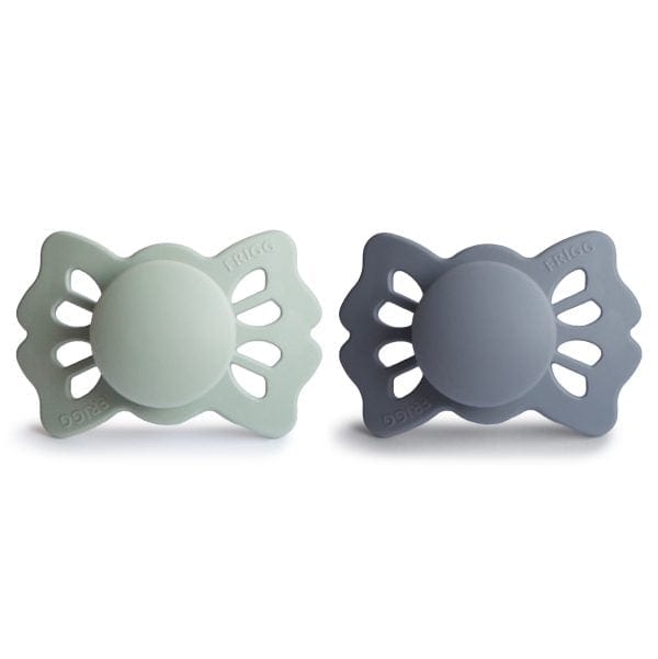 Frigg Accessories Jellybeanzkids Frigg Lucky Symmetrical Silicone Pacifier - Sage/Great Gray