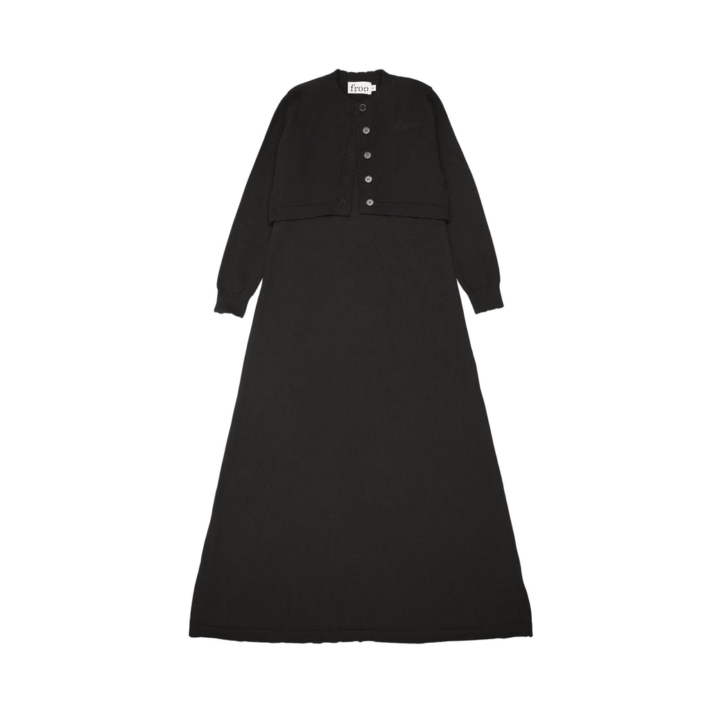 Froo Style Dress Jellybeanzkids Froo Blair Maxi- Black