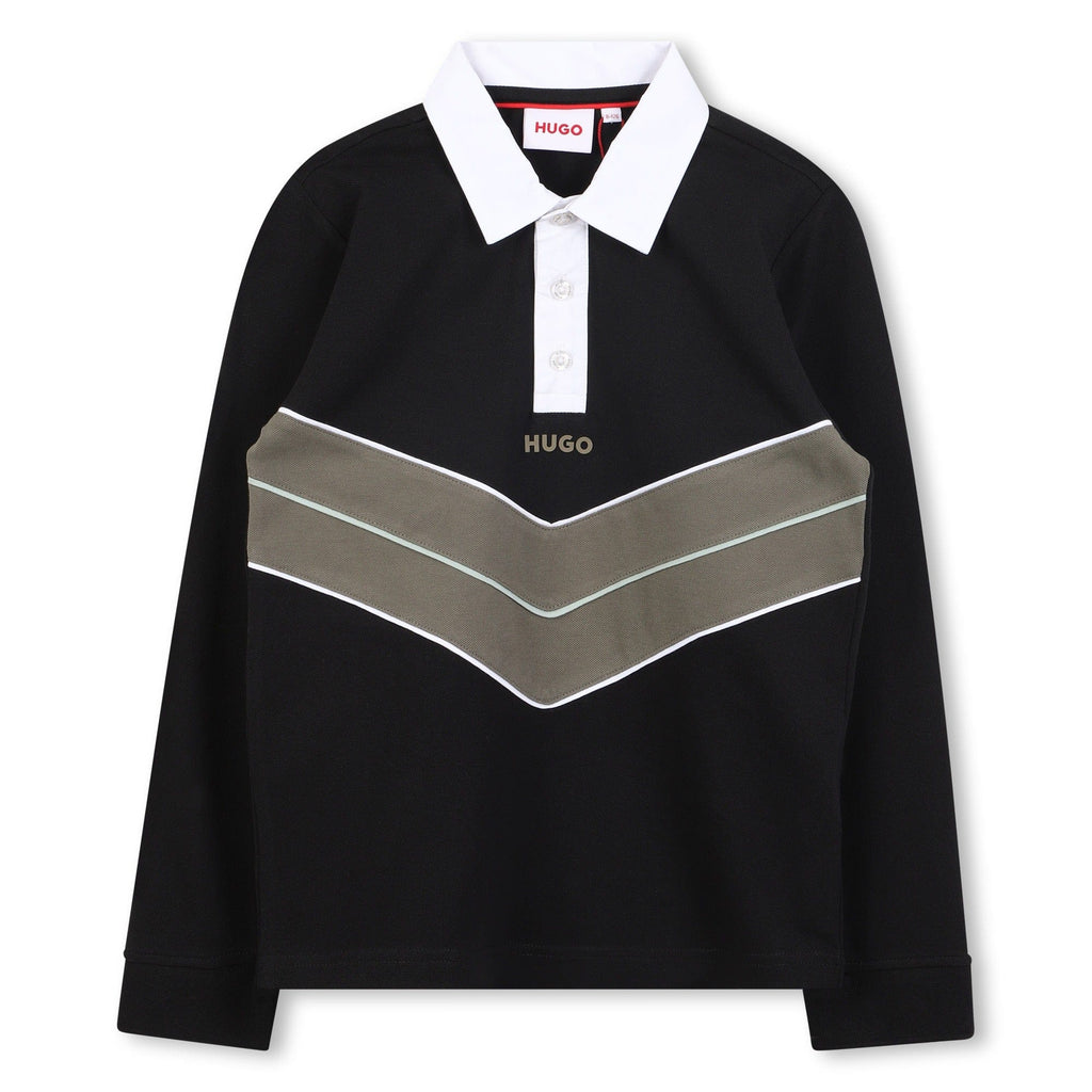 Hugo Polo Jellybeanzkids Hugo Long Sleeve Polo