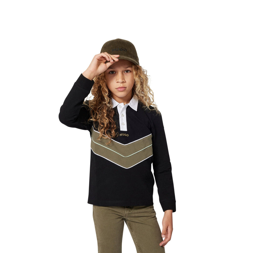 Hugo Polo Jellybeanzkids Hugo Long Sleeve Polo