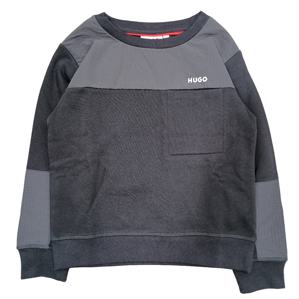 Hugo Sweatshirt Jellybeanzkids Hugo Sweatshirt- Black